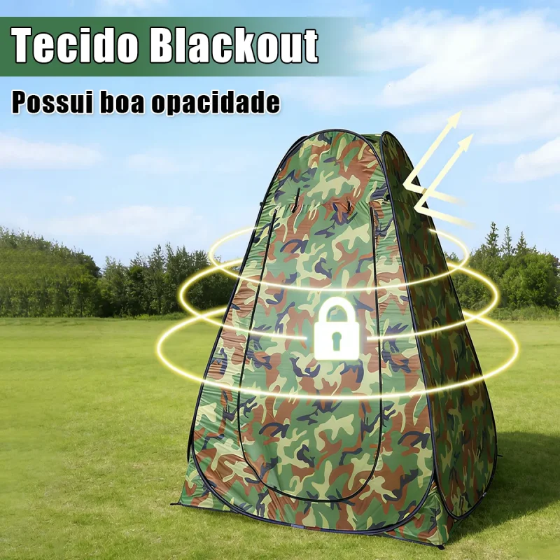 Tecido impermeável 210T com proteção solar FPS 50 bloqueando chuva e raios UV.