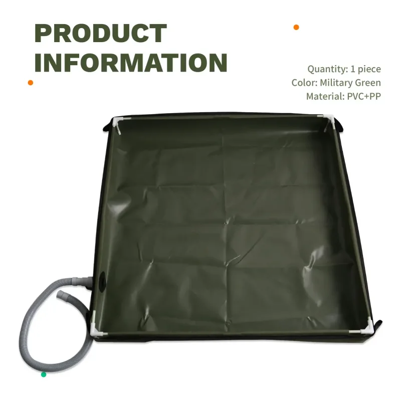 Base De Chuveiro Dobravel Portatil Para Camping Com Dreno