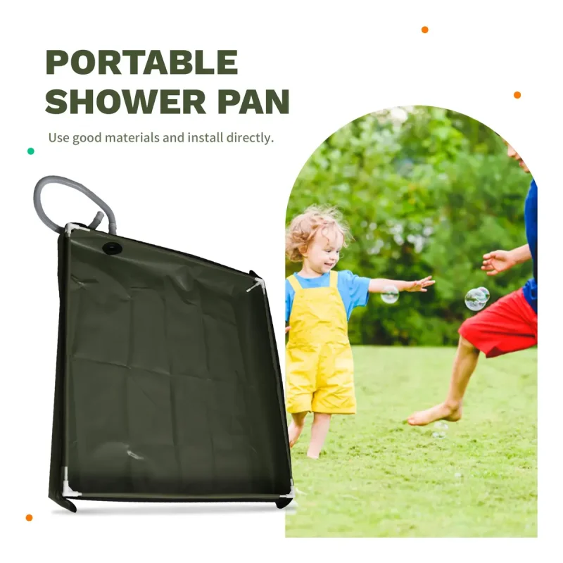 Base De Chuveiro Dobravel Portatil Para Camping Com Dreno