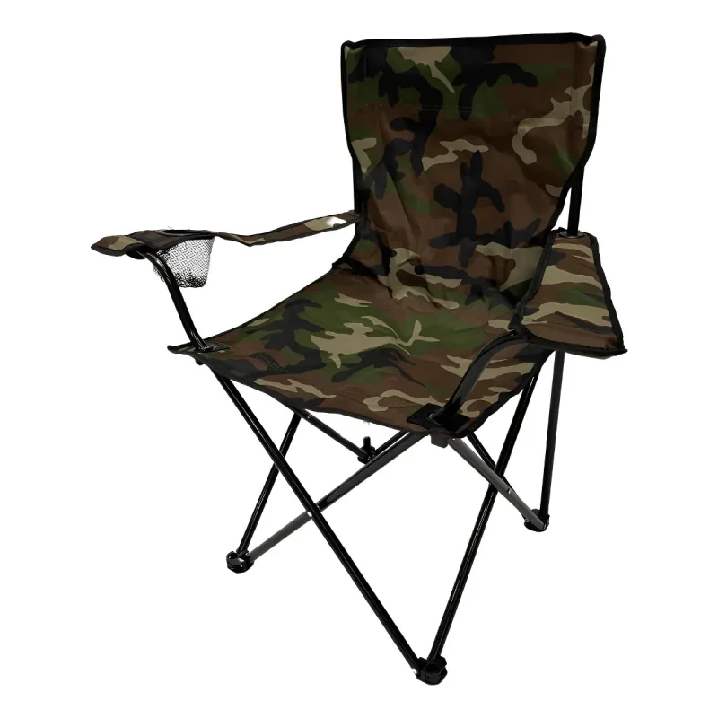 Cadeira de Camping Dobrável Camuflada até 150kg