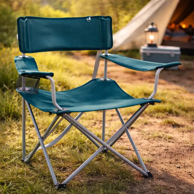 Cadeira De Camping Dobravel Quechua Basic Com Porta Copos