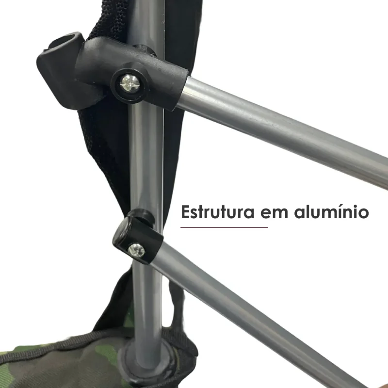 Cadeira Dobravel Camuflada Com Teto Textil Sauter