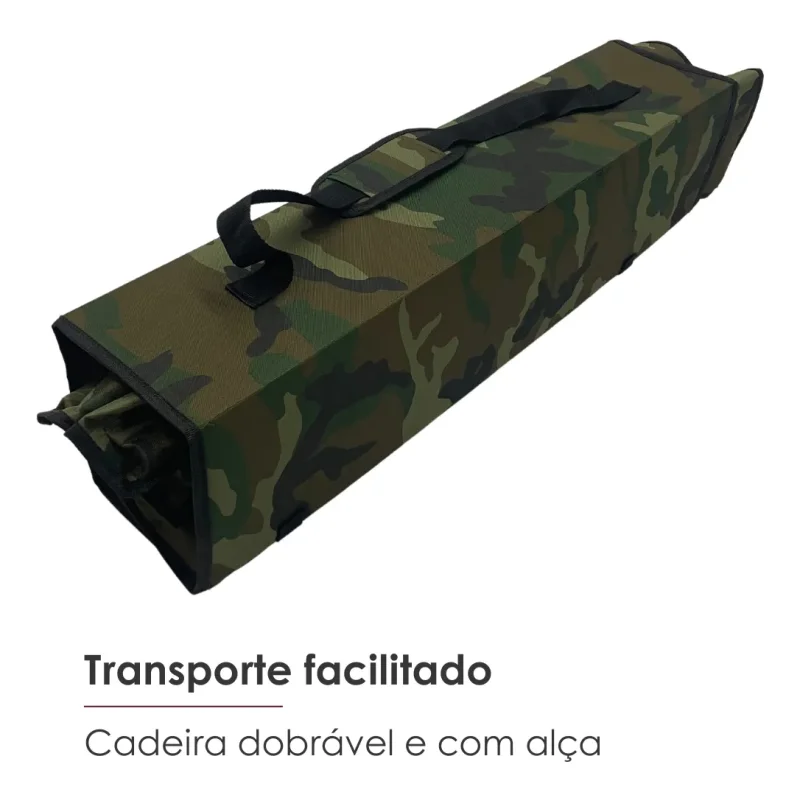 Cadeira Dobravel Camuflada Com Teto Textil Sauter