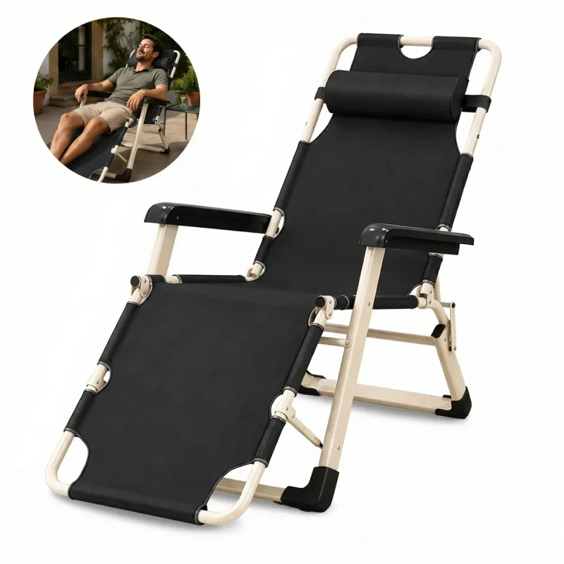 Cadeira Espreguicadeira Reclinavel Dobravel Gravidade Zero 120kg