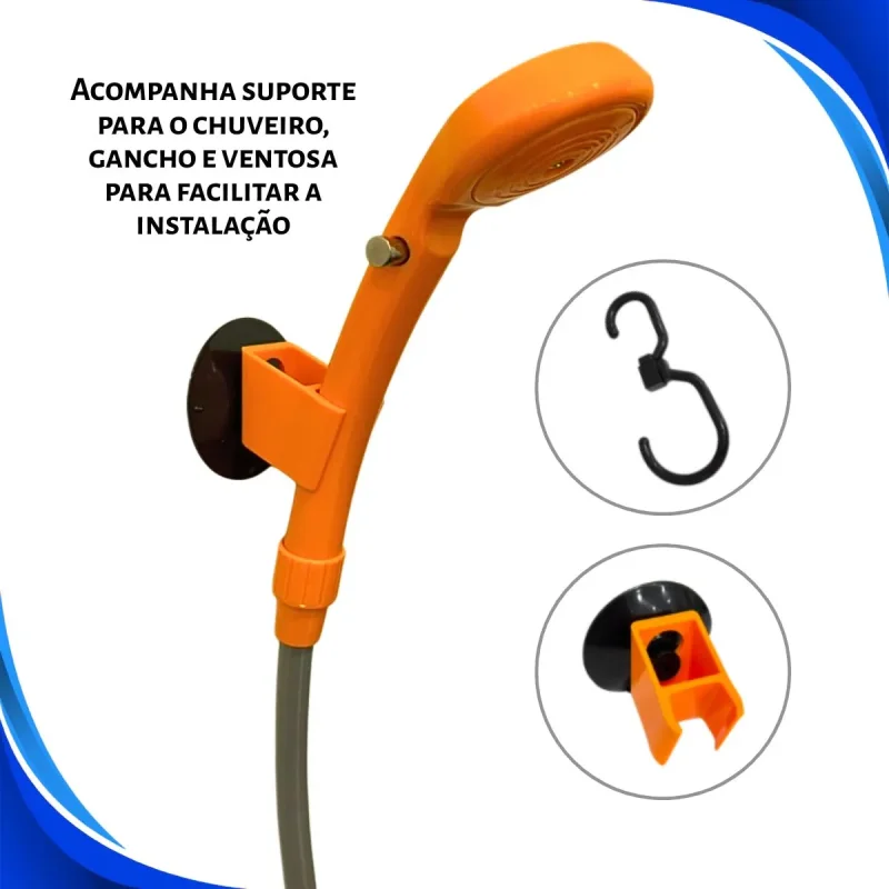 Chuveiro Portatil Ntk Camping Shower 12v Nautika