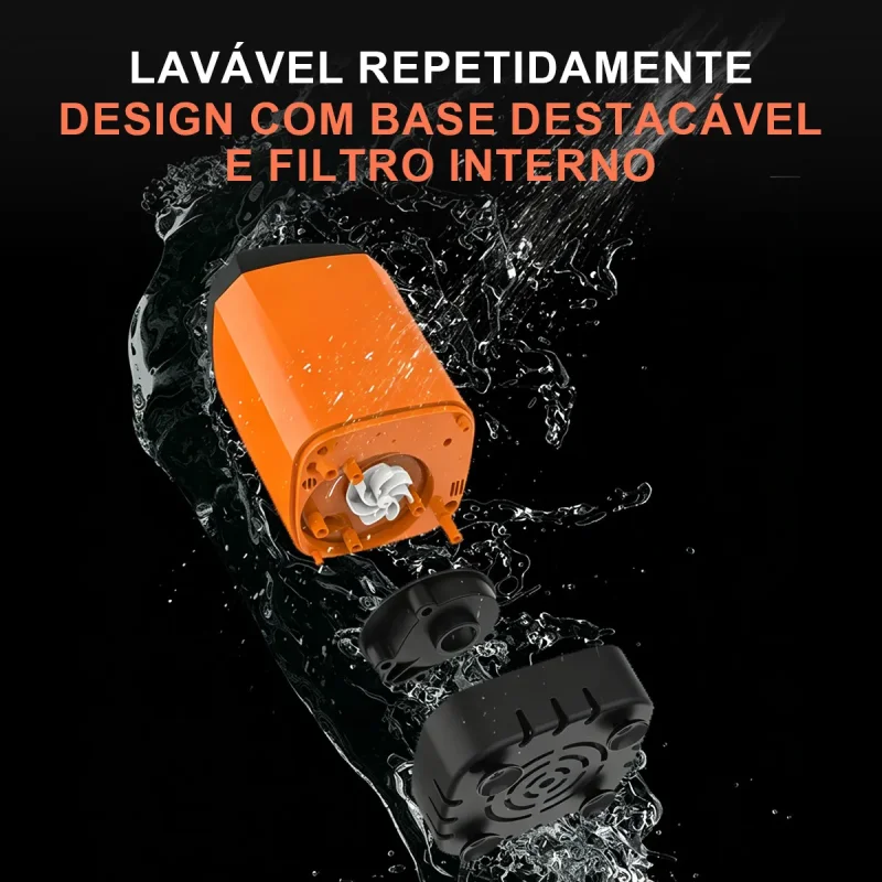 Chuveiro Portatil Recarregavel Para Camping Com Display Digital