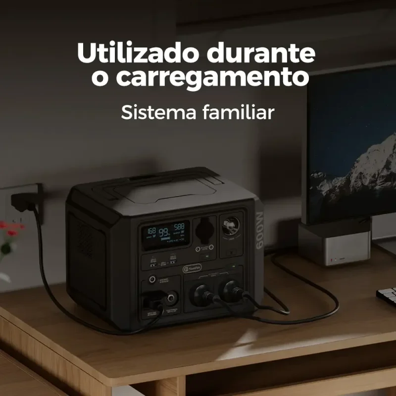 Estacao De Energia Portatil Flashfish Bp060a 600w 336wh