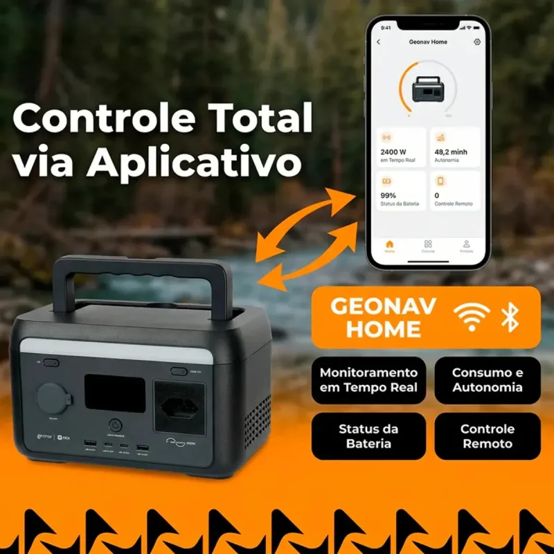 Estacao De Energia Portatil Geonav 300w 2048wh
