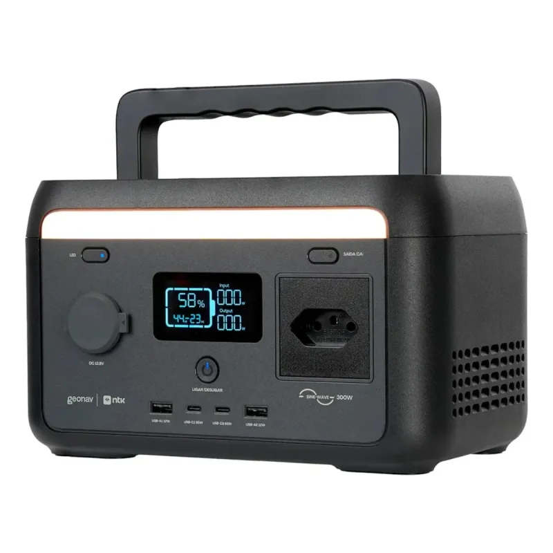 Estação de Energia Portátil Geonav 300W 204,8Wh