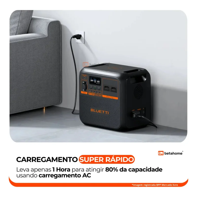 Estacao De Energia Solar Bluetti Ac180p 1800w 1440wh