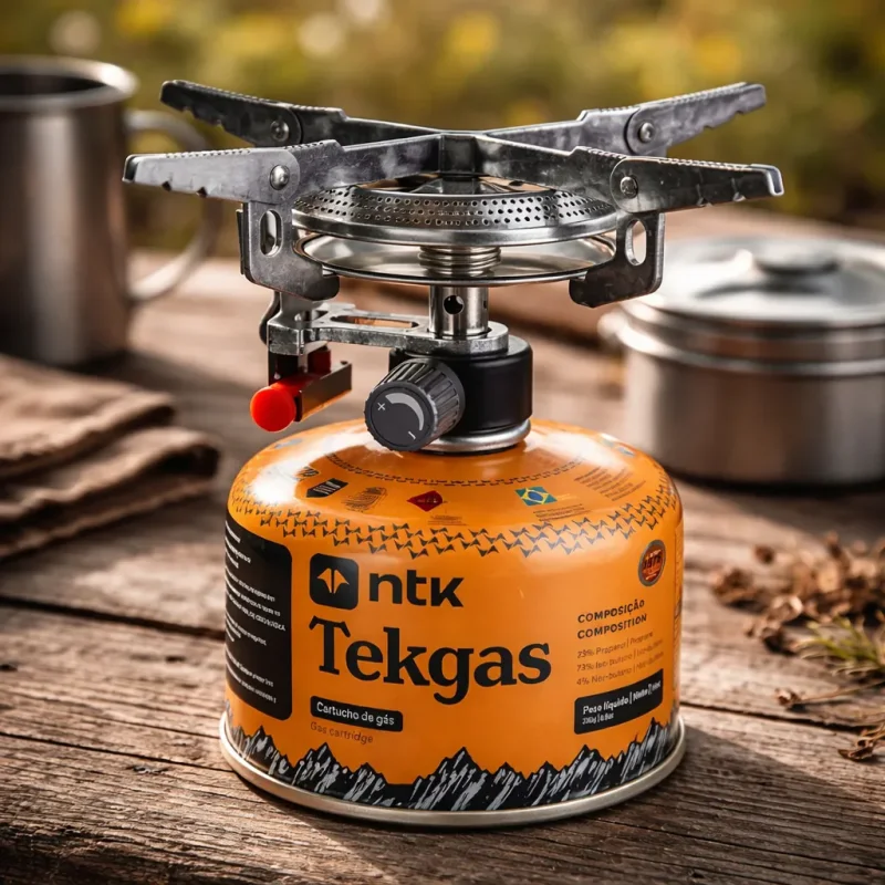 Fogareiro Nautika Apolo A Gas Para Camping Com Acendedor