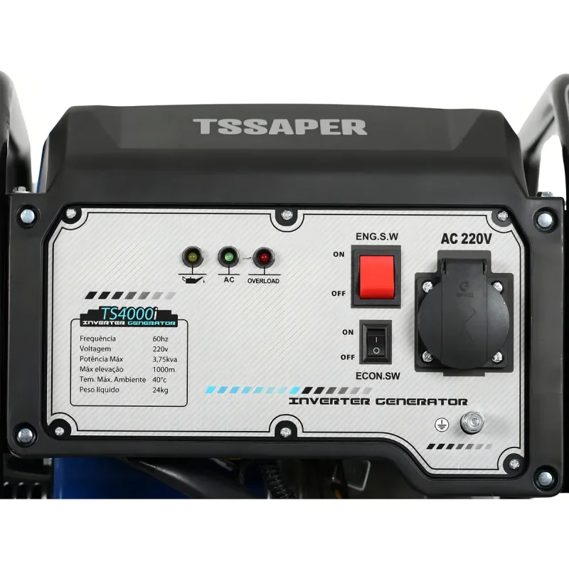 Gerador Inverter A Gasolina Tssaper 375 Kva 220v