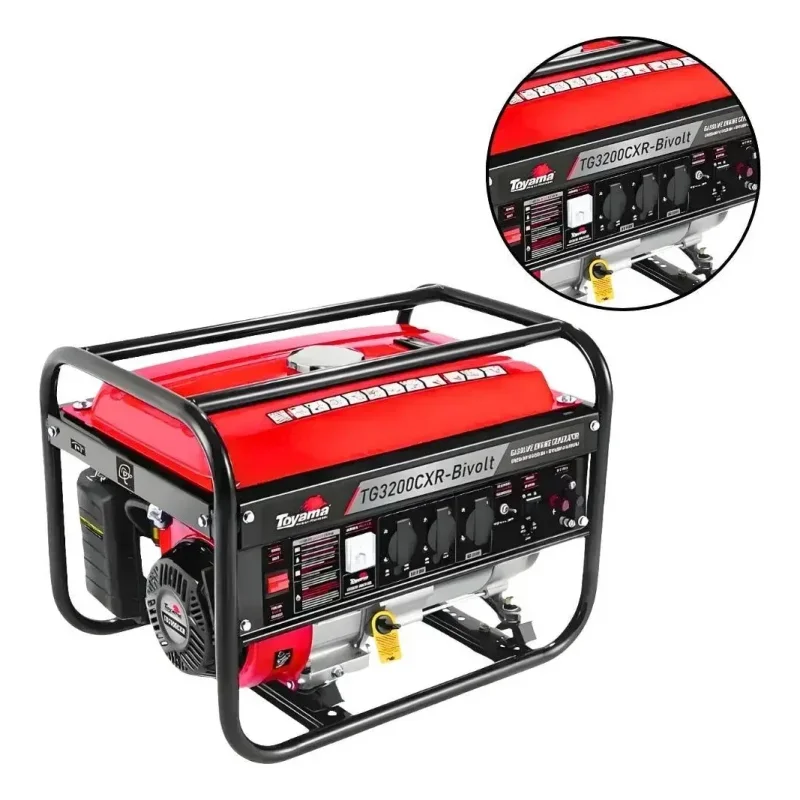 Gerador Toyama Tg3200cxr Gasolina 31kva Bivolt 7hp