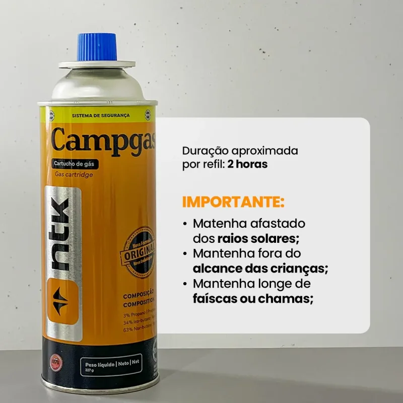 Kit Cartucho De Gas Campgas Nautika Com 12 Unidades