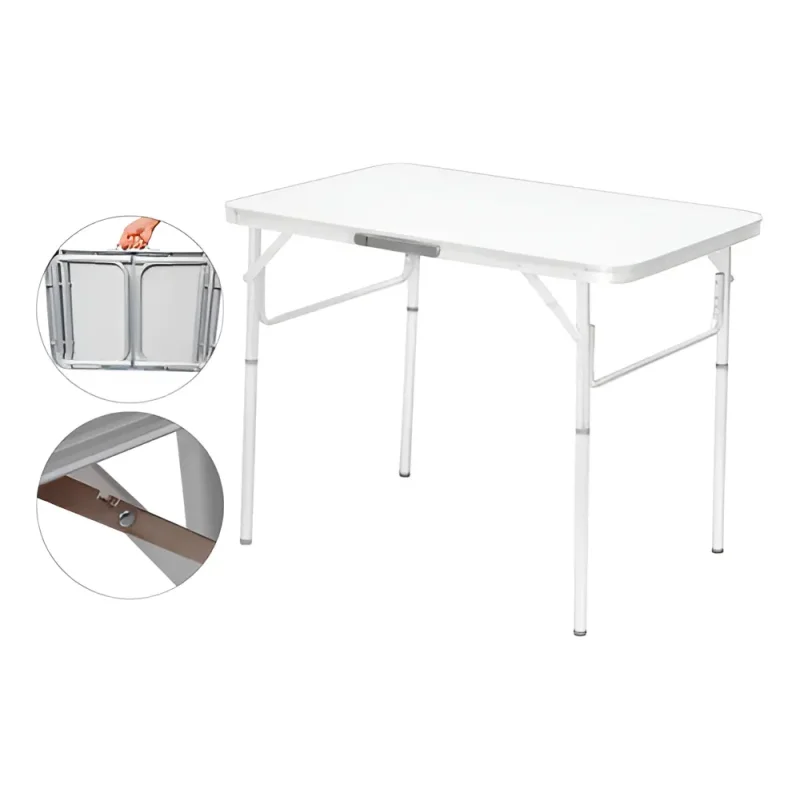 Mesa De Camping Dobravel Palisad Aluminio 90x60 Cm