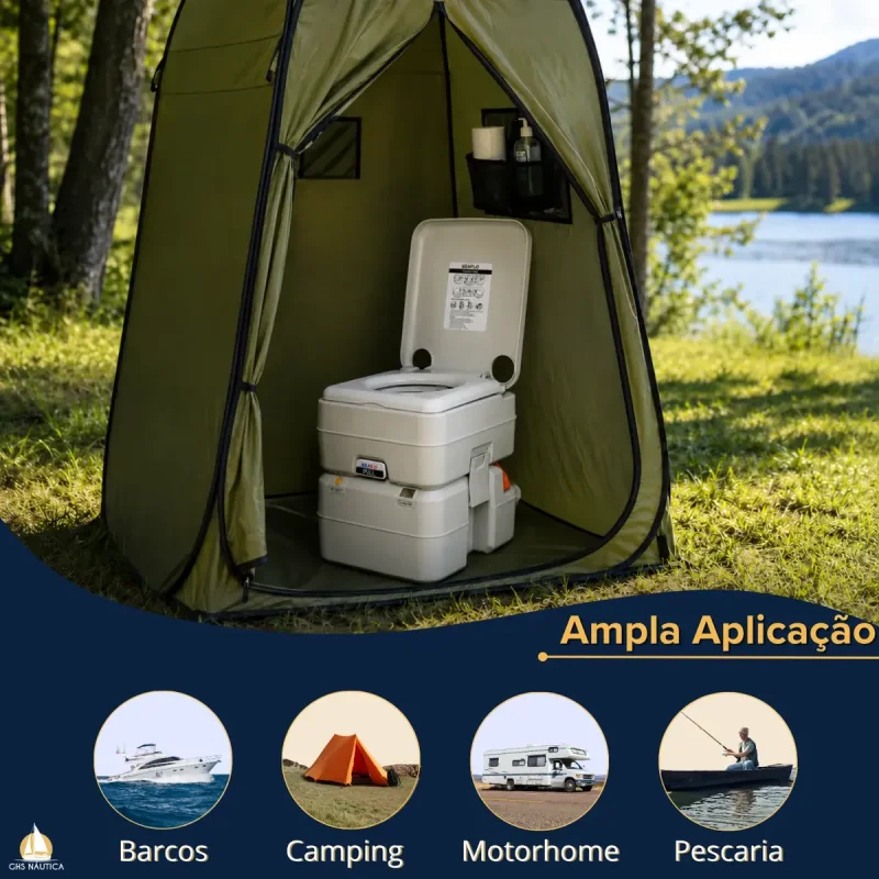 Vaso Sanitario Portatil Quimico Seaflo 20l Premium