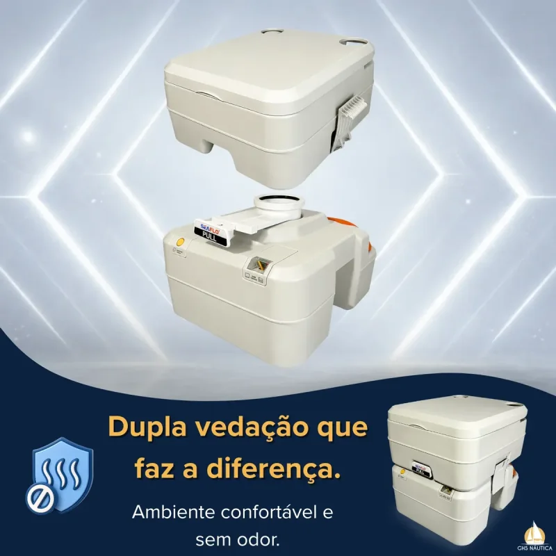 Vaso Sanitario Portatil Quimico Seaflo 20l Premium