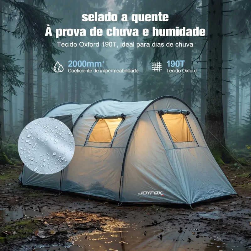 Barraca Camping Tunel Joyfox Para Motocicleta Impermeavel 3000mm