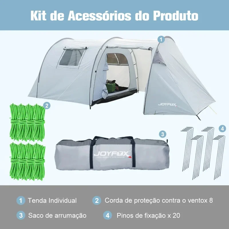 Barraca Camping Tunel Joyfox Para Motocicleta Impermeavel 3000mm