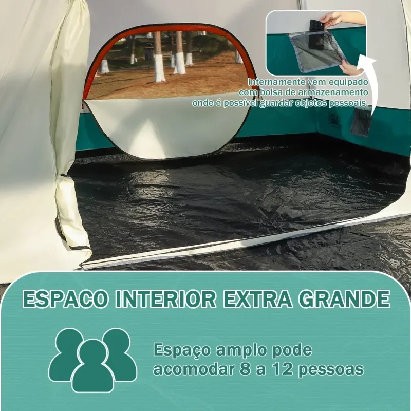 Barraca New Hawaii 8 A 12 Pessoas Impermeavel