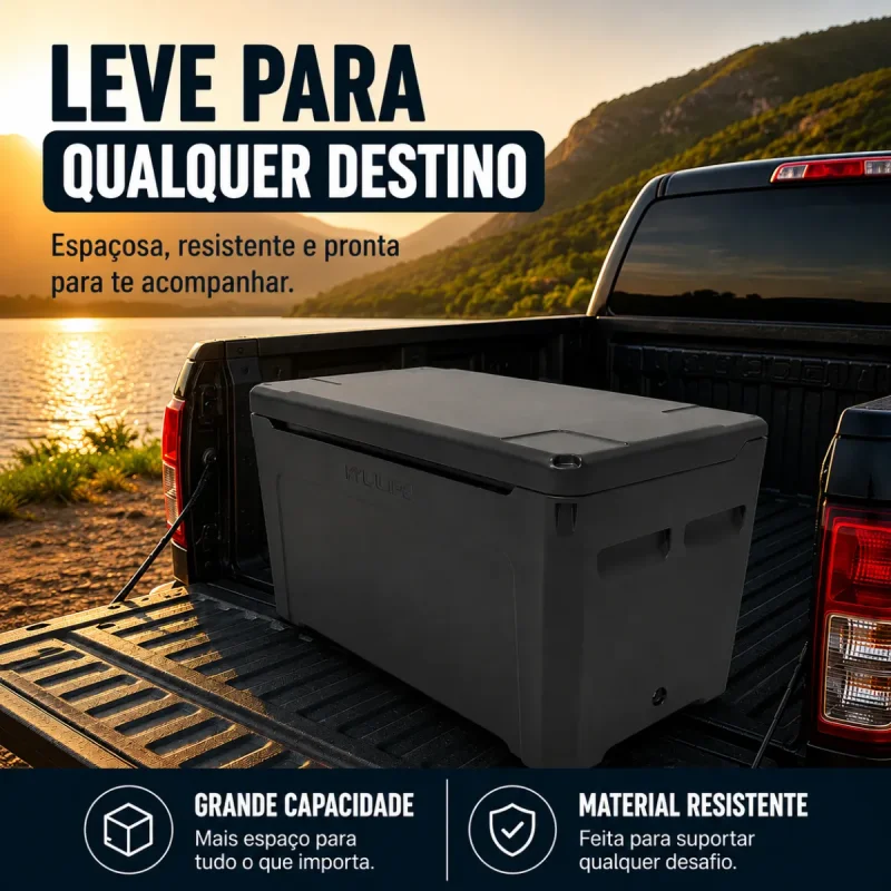 Bau Termico Caixa Termica Cooler 190l Com Alca Dudani