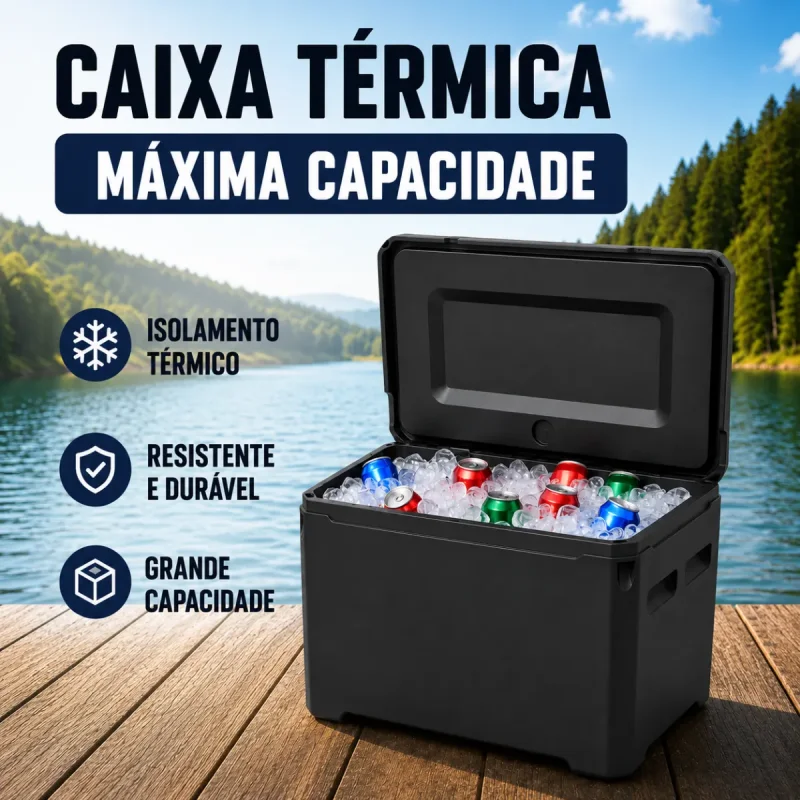 Bau Termico Caixa Termica Cooler 190l Com Alca Dudani