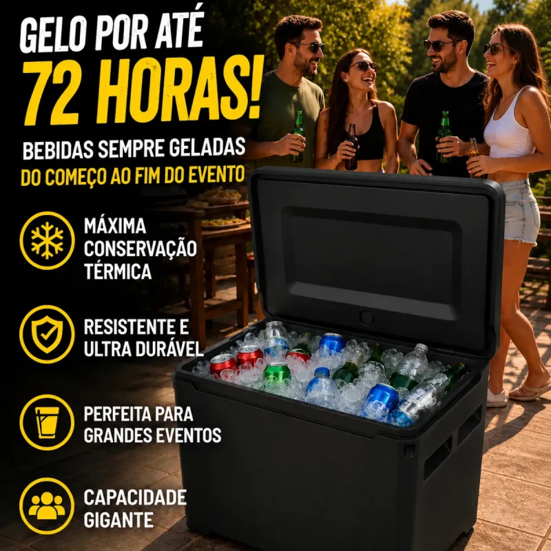 Bau Termico Caixa Termica Cooler 190l Com Alca Dudani