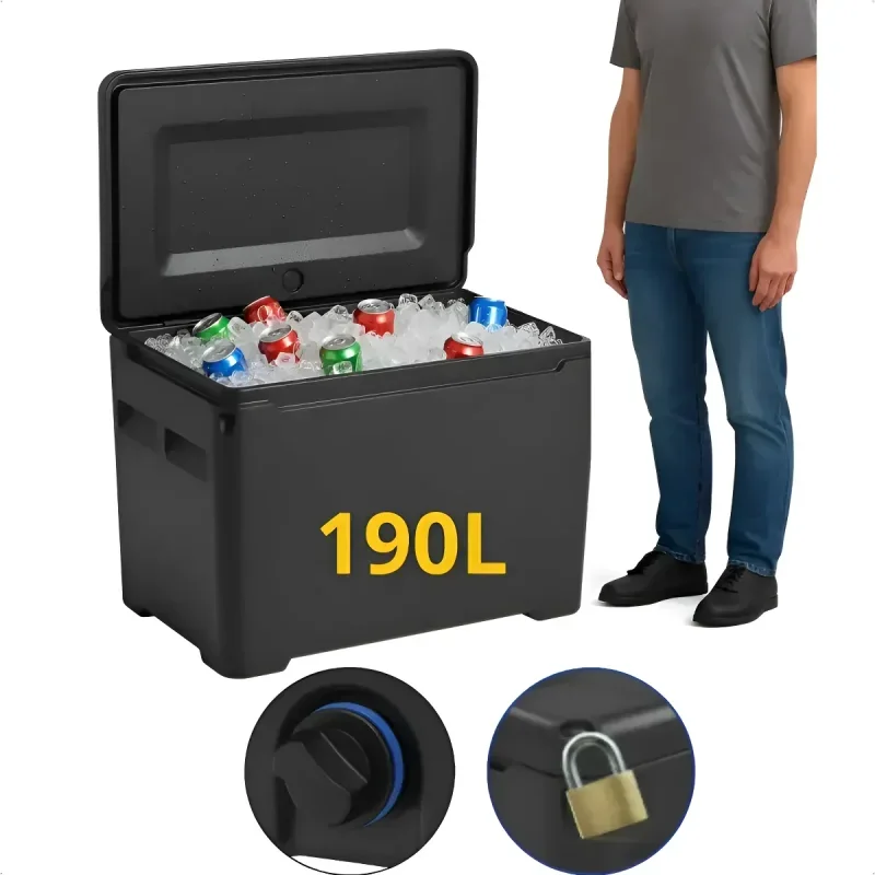 Baú Térmico Caixa Térmica Cooler 190L com Alça Dudani