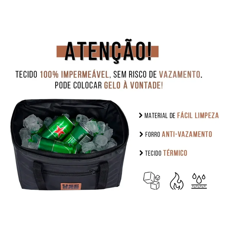 Bolsa Termica 30l Use Bag Preta Para Bebidas