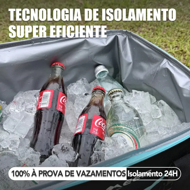 Bolsa Termica Insmeer Dobravel 40l Tampa Rigida 70 Latas