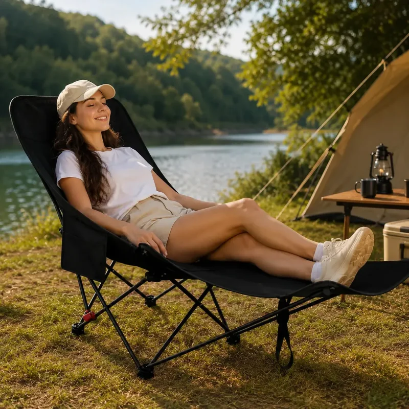 Cadeira Camping Dobravel Reclinavel Usd Premium