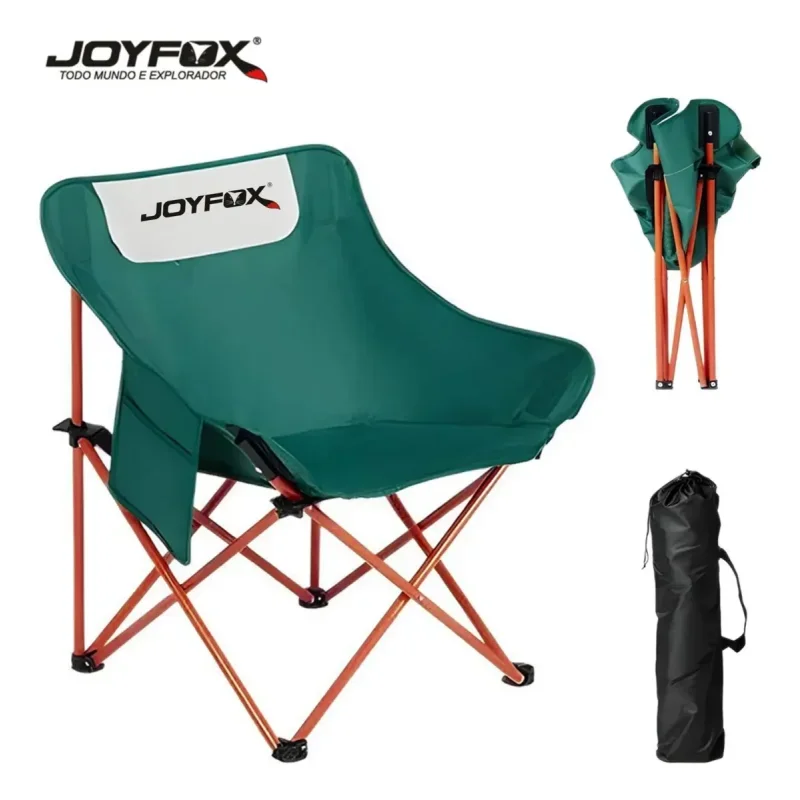 Cadeira de Camping Joyfox Lua Acolchoada Reforçada Portátil