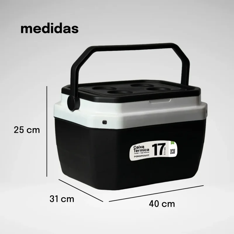 Caixa Termica 17 Litros Paramount Cooler Praia E Lazer