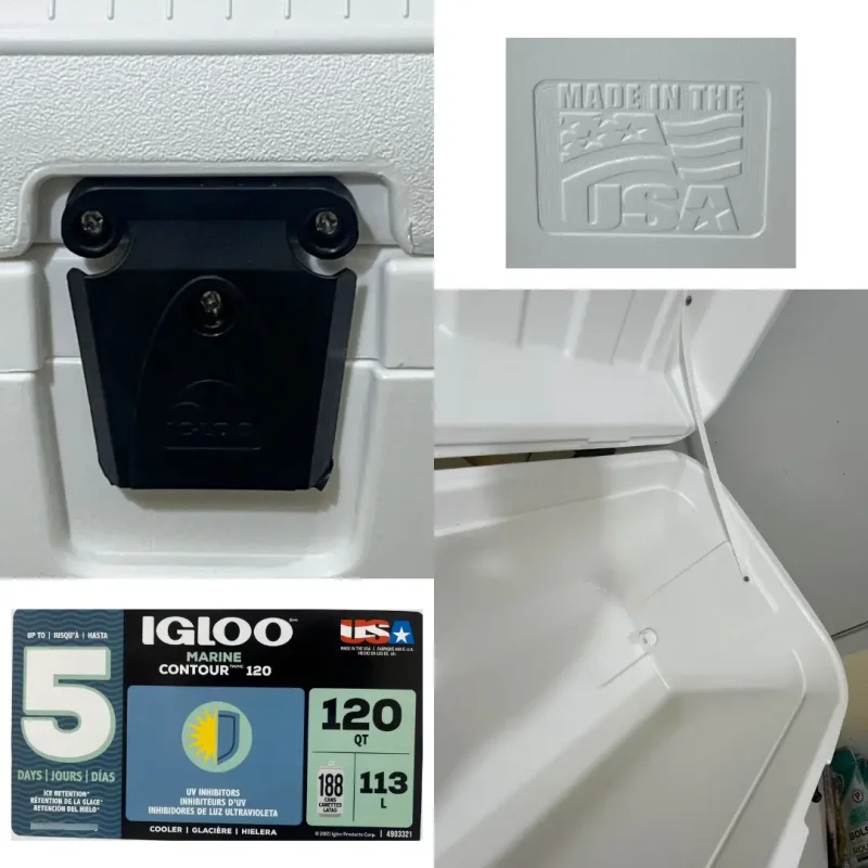 Caixa Termica Igloo Marine Ultra 113l 120 Qt Branca