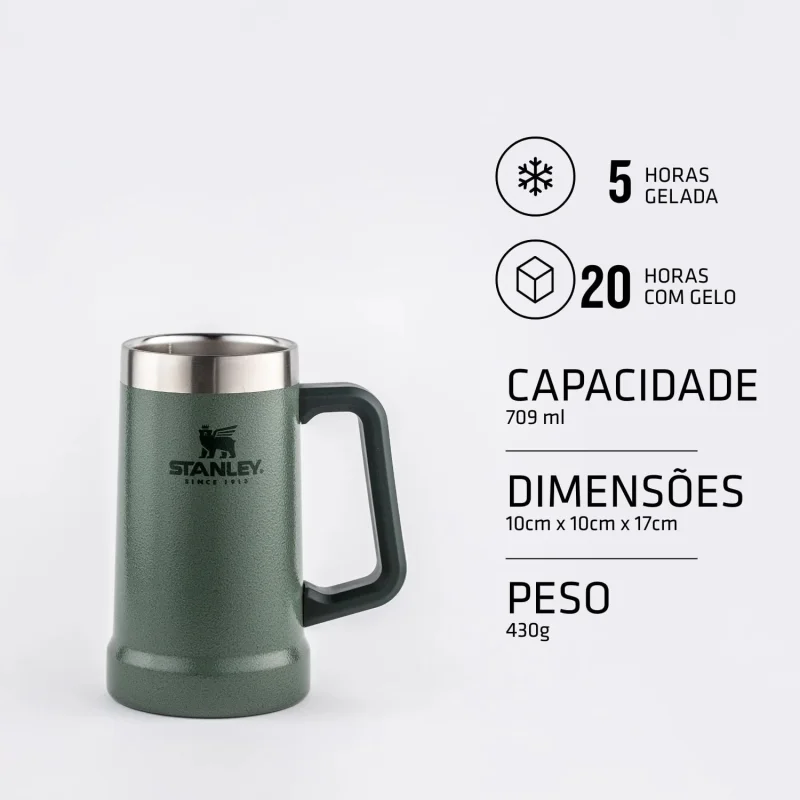 Caneca Termica Stanley 709 Ml Para Cerveja Aco Inox