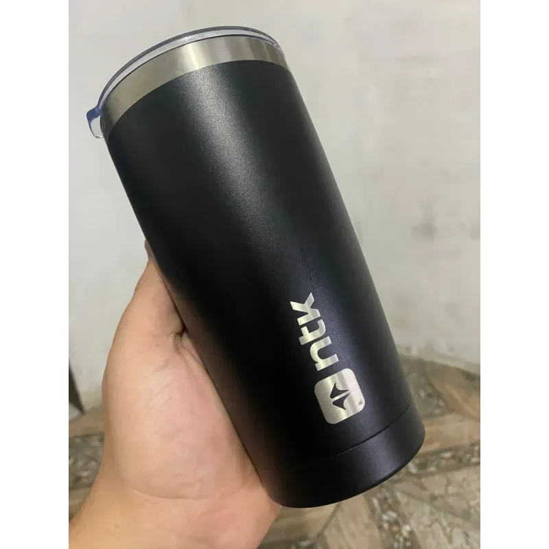 Copo Termico Ntk Preto Aco Inox Com Tampa