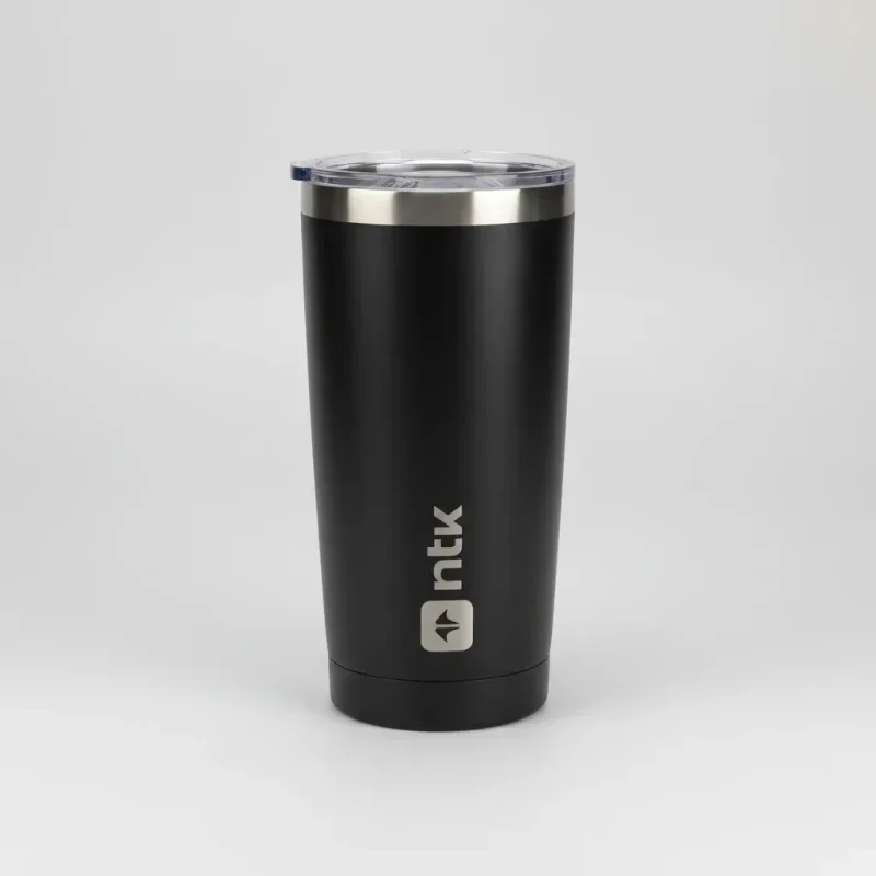 Copo Térmico NTK Preto Aço Inox com Tampa