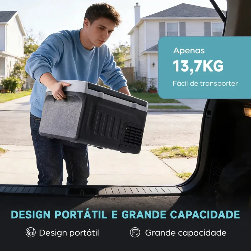 Geladeira Automotiva Portatil 30l Kookin Kngp30 Bivolt