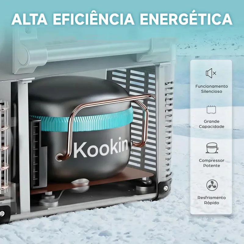 Geladeira Automotiva Portatil 30l Kookin Kngp30 Bivolt