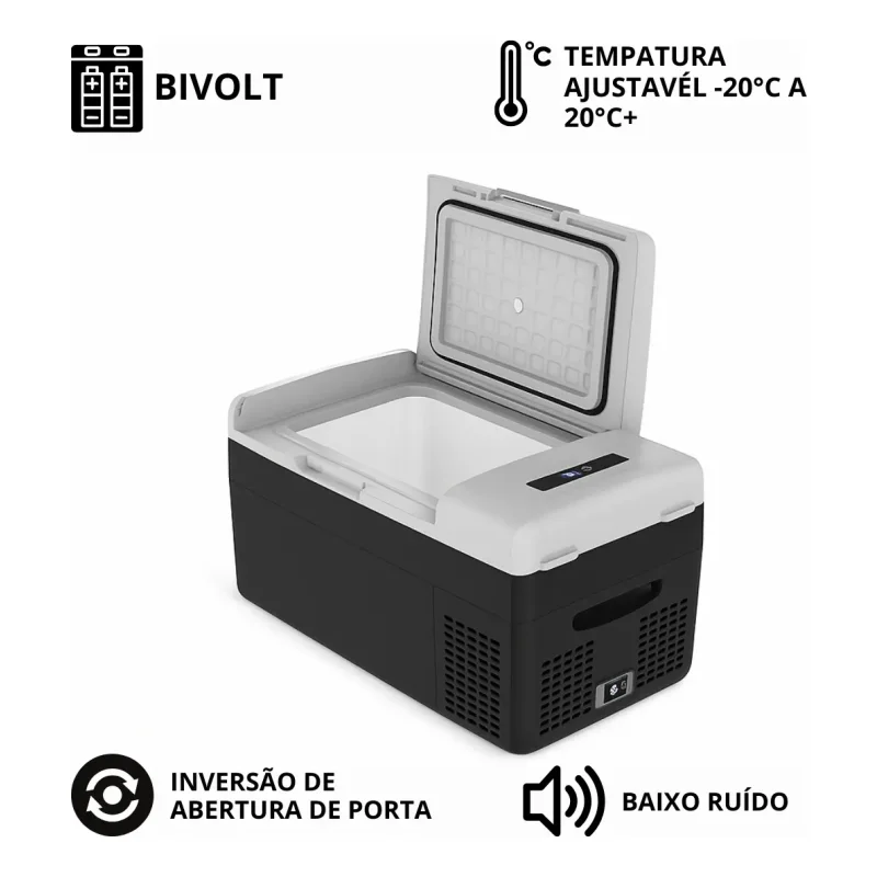Geladeira Eletrica Elber New Black 20l 12v 24v
