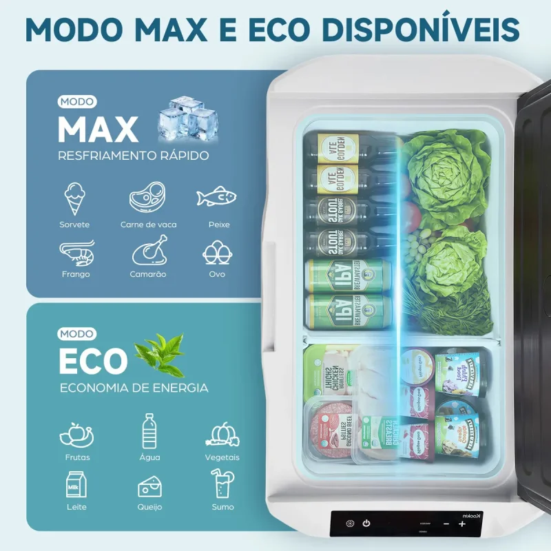 Geladeira Portatil Kookin 30l Compressor 12v24vbivolt
