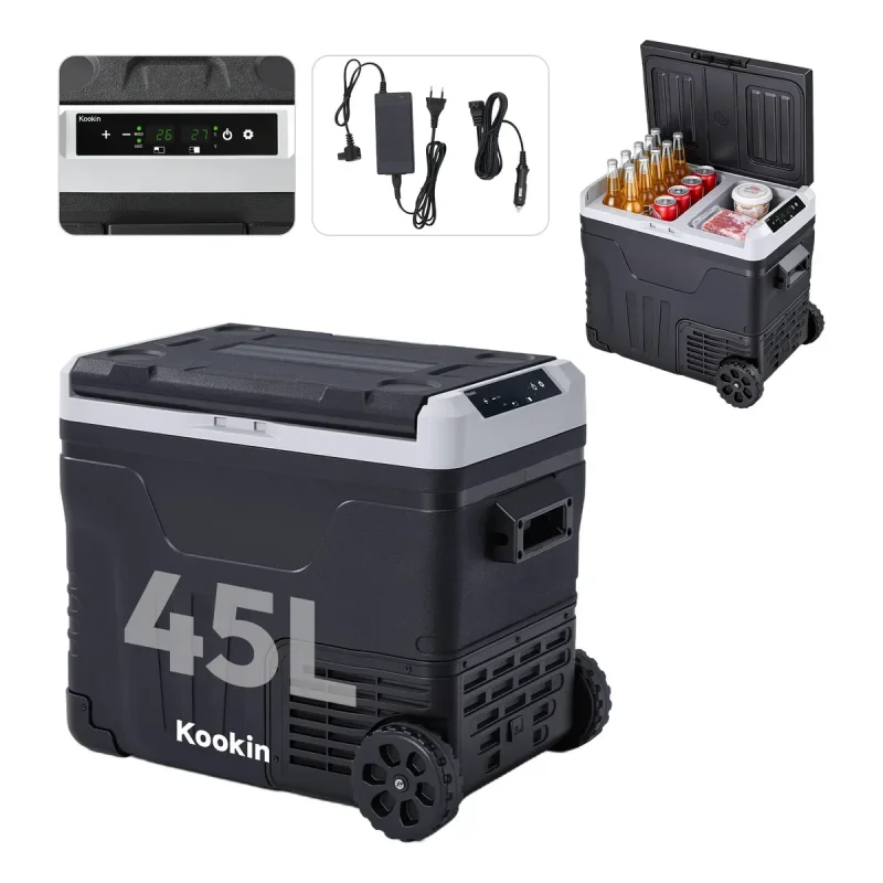 Geladeira Portatil Kookin 45l Duas Zonas 12v 24v 110v 220v