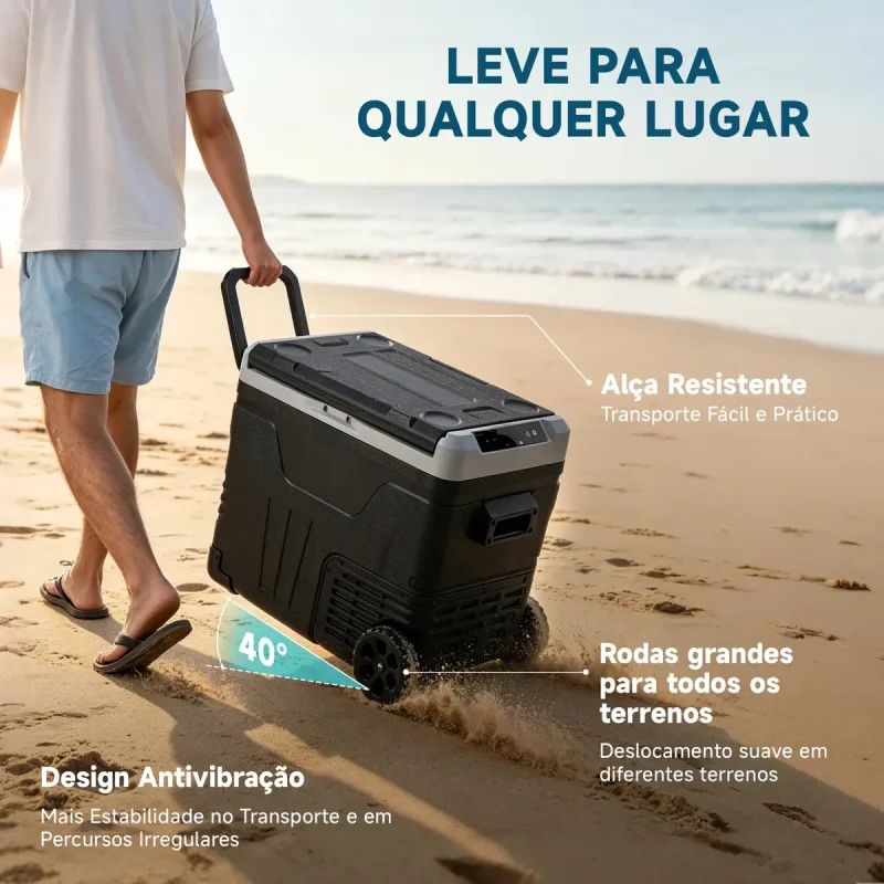 Geladeira Portatil Kookin 45l Duas Zonas 12v 24v 110v 220v