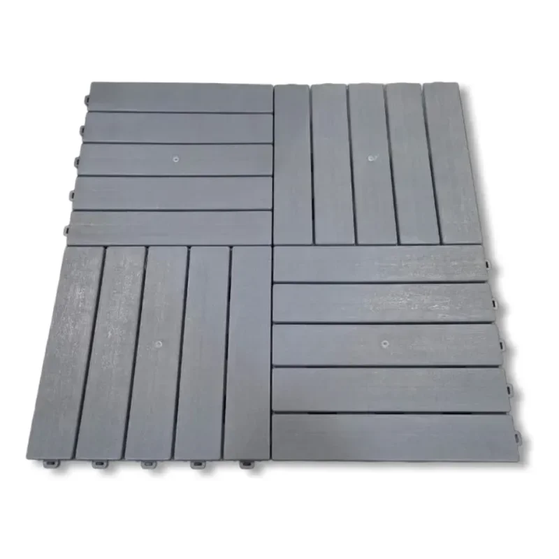 Kit 12 Deck Modular Plástico Encaixe Rápido 30x30