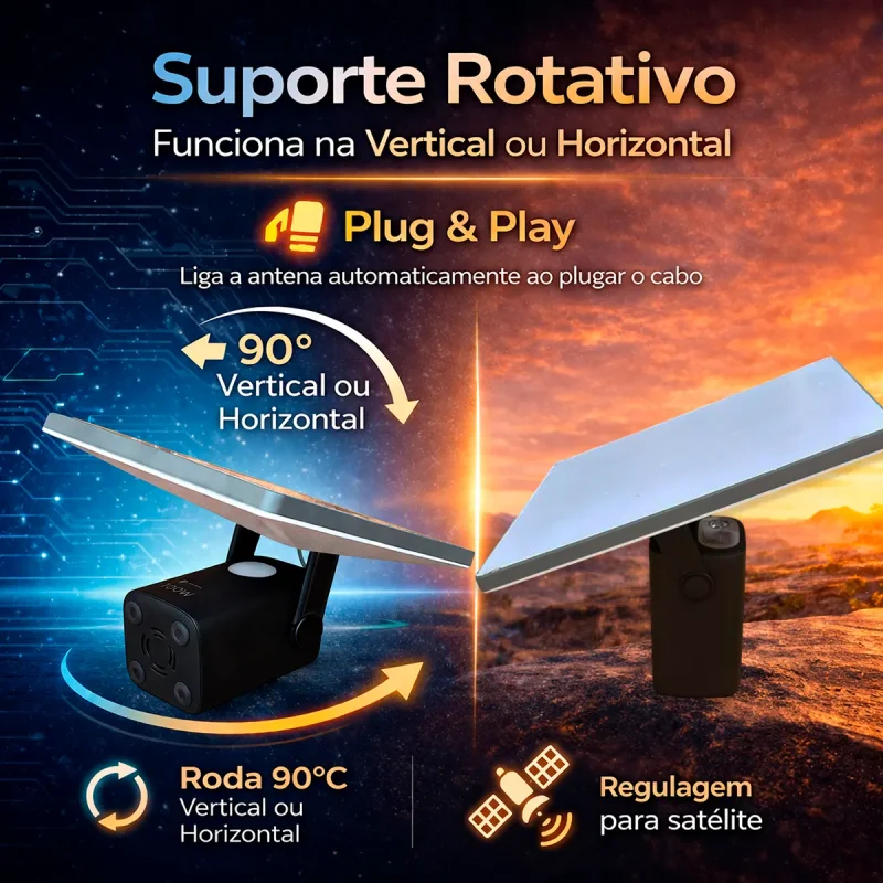 Kit Power Bank 60000mah 100w Com Suporte E Cabo Para Starlink Mini