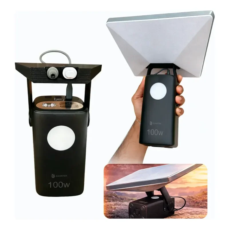 Kit Power Bank 60000mAh 100W com Suporte e Cabo para Starlink Mini