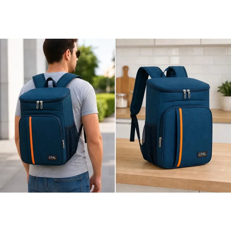 Mochila Termica Lfal Busato Impermeavel Grande Azul