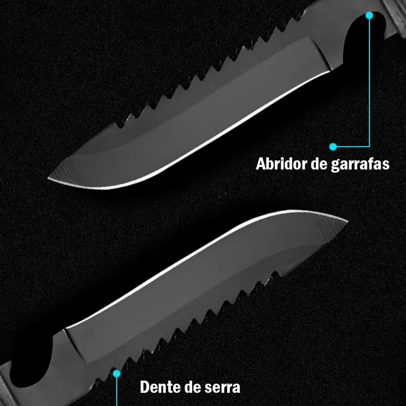 Pa Militar Portatil Multifuncional Para Camping E Sobrevivencia 76cm
