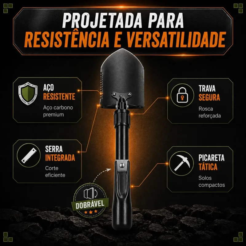 Pa Tatica Dobravel Multifuncional Para Camping E Sobrevivencia