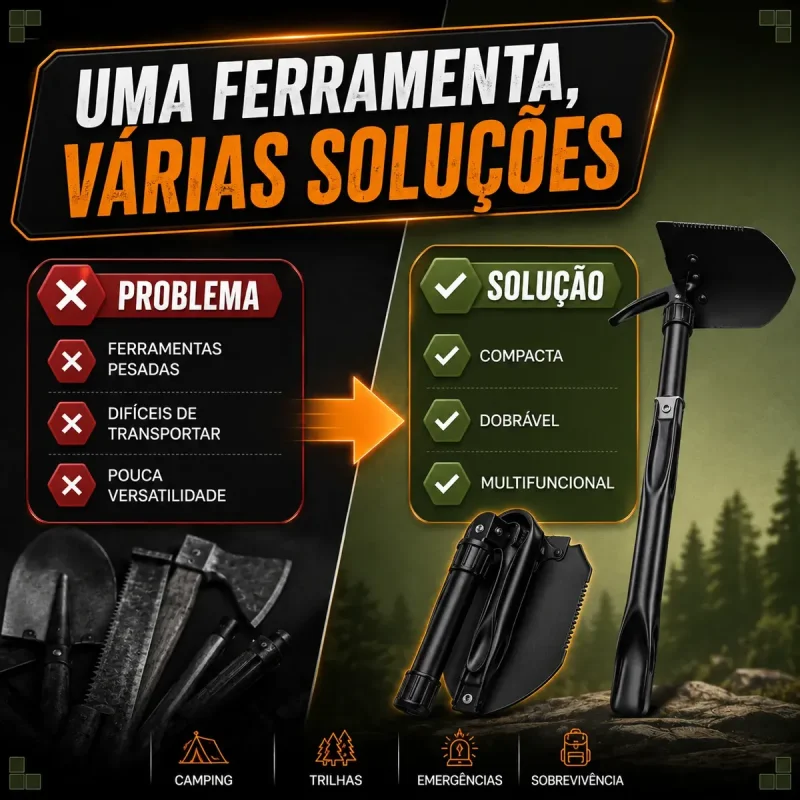 Pa Tatica Dobravel Multifuncional Para Camping E Sobrevivencia